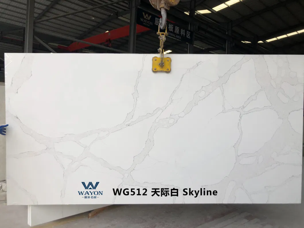 Artificial Quartz Stone Factory White Calacatta for Kitchen Countertops Quartz Stone Countertop Granite Look Quartz Stone Slabs