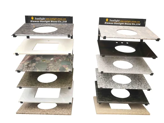 Tocador de baño de piedra de granito blanco cisne más barato personalizado de fábrica (con lavabo individual)